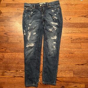 Garage boyfriend ripped jeans size 5 and around 31” waist